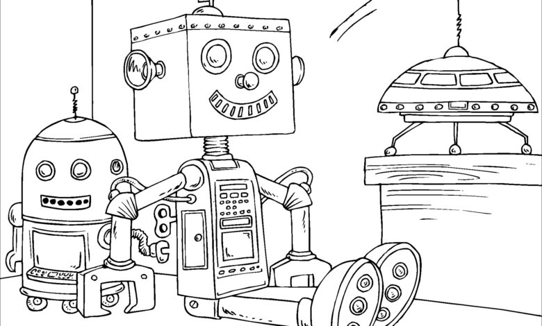 Tổng Hợp 50 Bức Tranh Tô Màu Robot Cho Bé Trai Sáng Tạo, Mạnh Mẽ